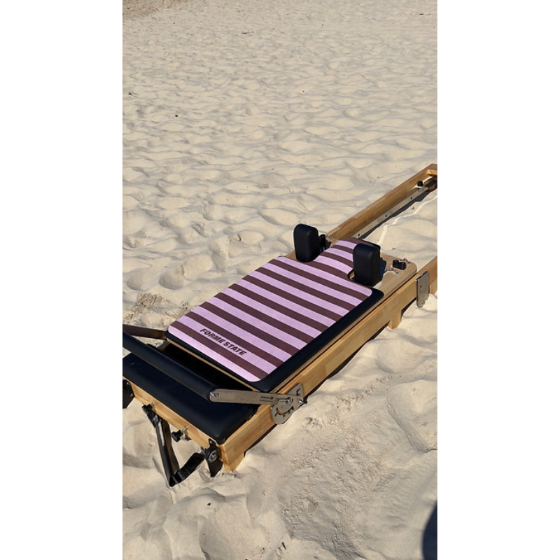 Forme State Pilates Reformer Mat in Sunday at the beach