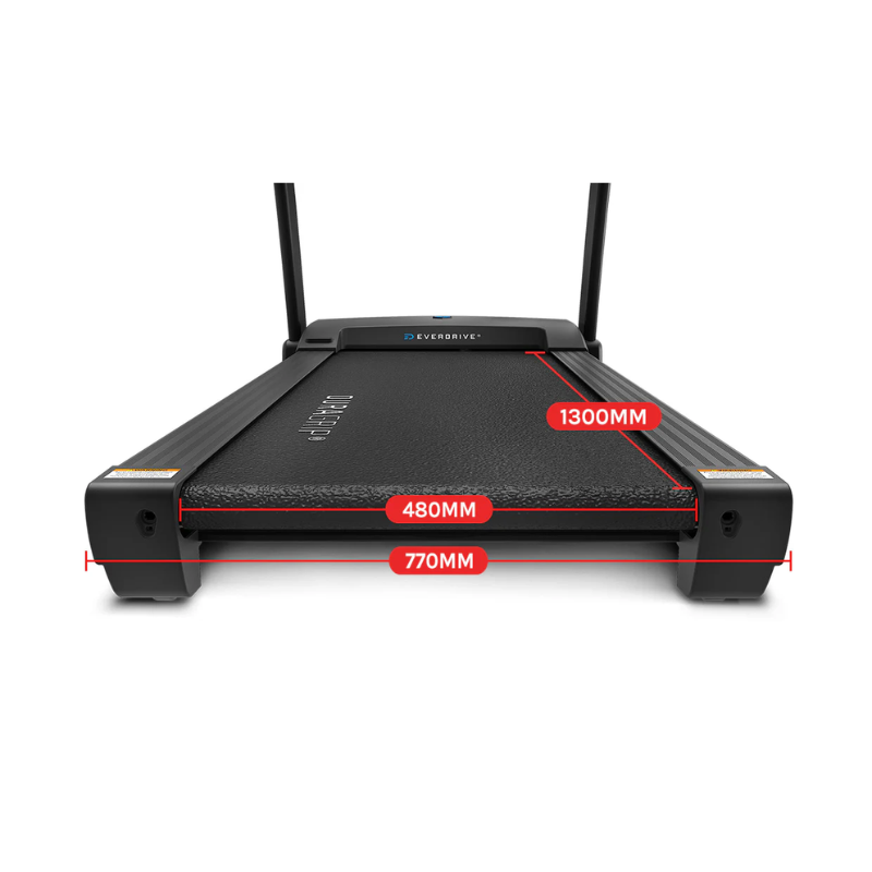 Dimensions of the running belt on Lifespan Fitness Boost Treadmill