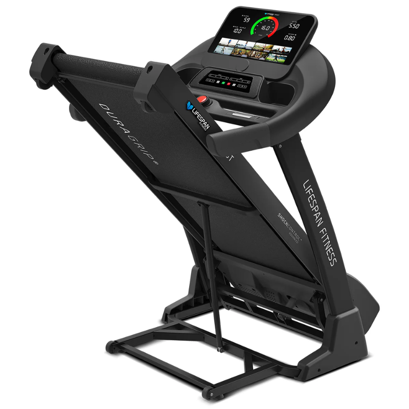 Folded state of Lifespan Fitness Boost Treadmill