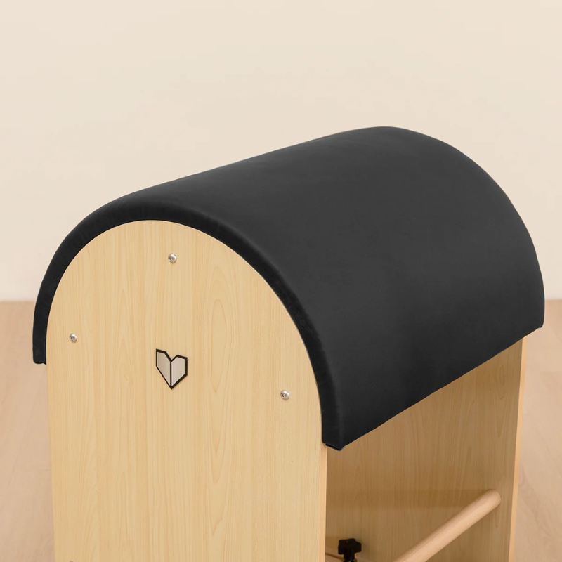 Close-up of the ergonomic padded arc on the Lifespan Fitness Pilates Ladder Barrel