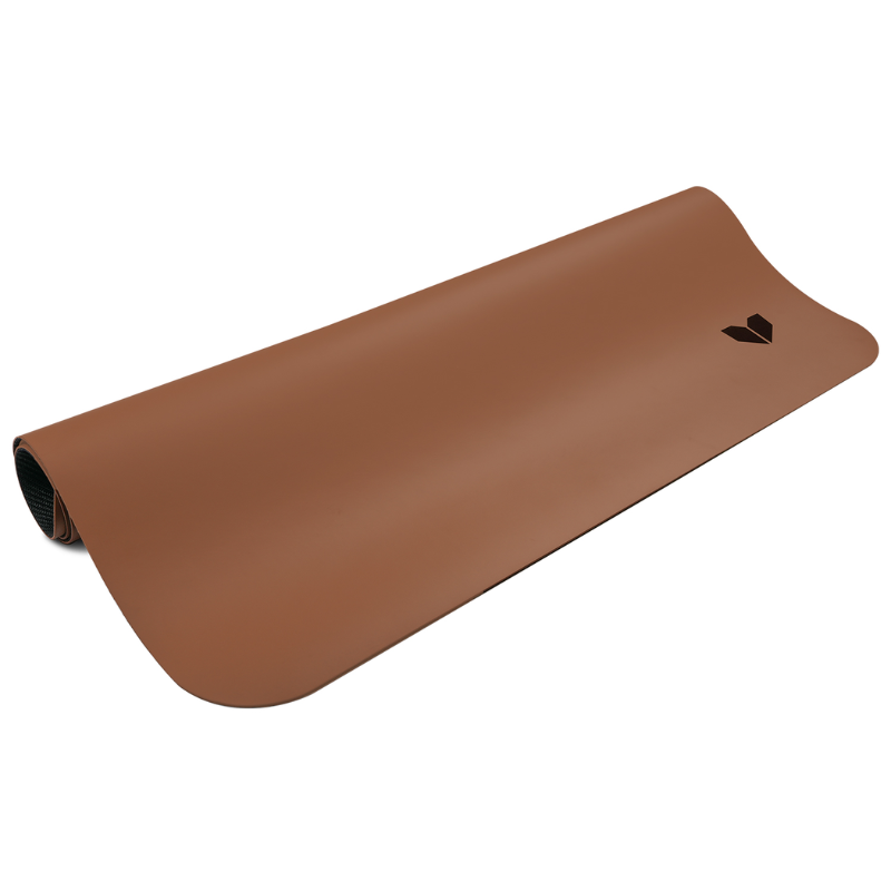 Lifespan Fitness Pilates Reformer Anti Slip Mat in Espresso rolled up