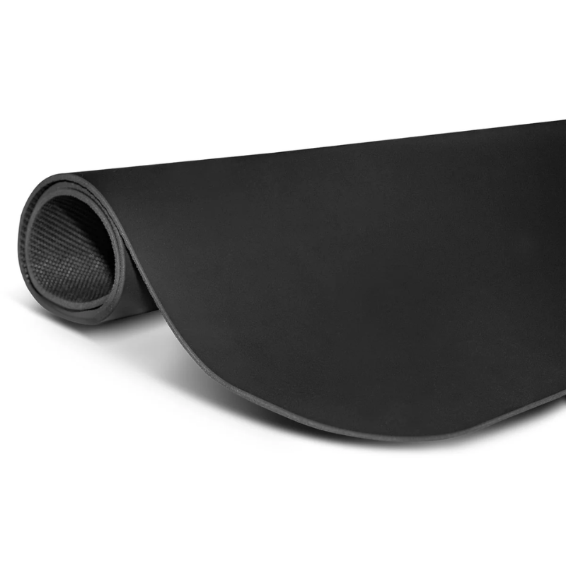 Lifespan Fitness Pilates Reformer Anti Slip Mat in a half-rolled-up state