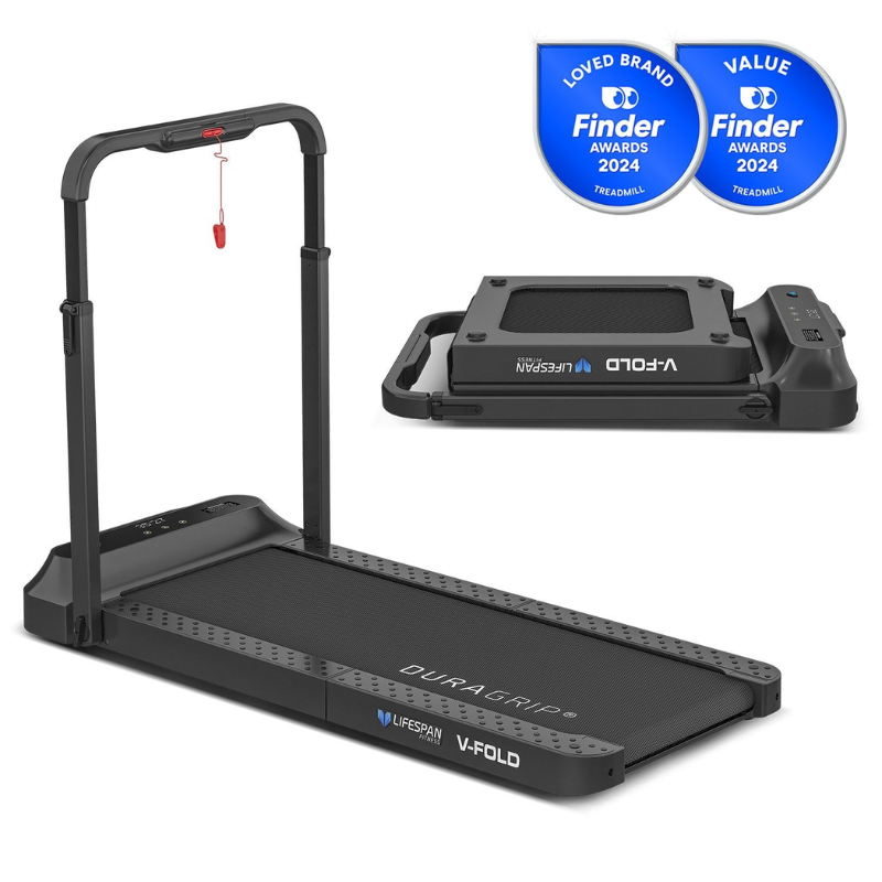 Lifespan Fitness V-FOLD Walking Pad Treadmill with SmartStride