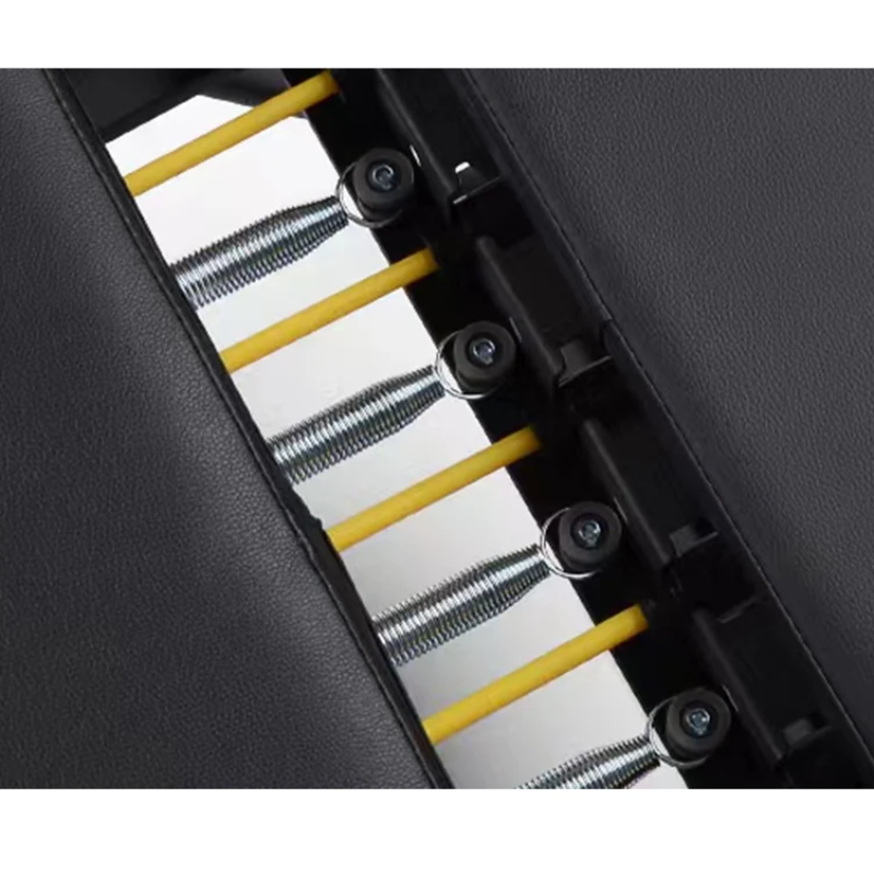 Close-up of the springs on LSG GPR100 Foldable Pilates Reformer Machine