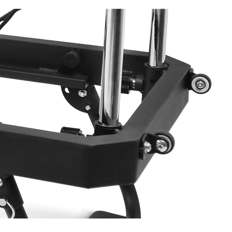 Close-up of the portable wheels on LSG GPR100 Foldable Pilates Reformer Machine