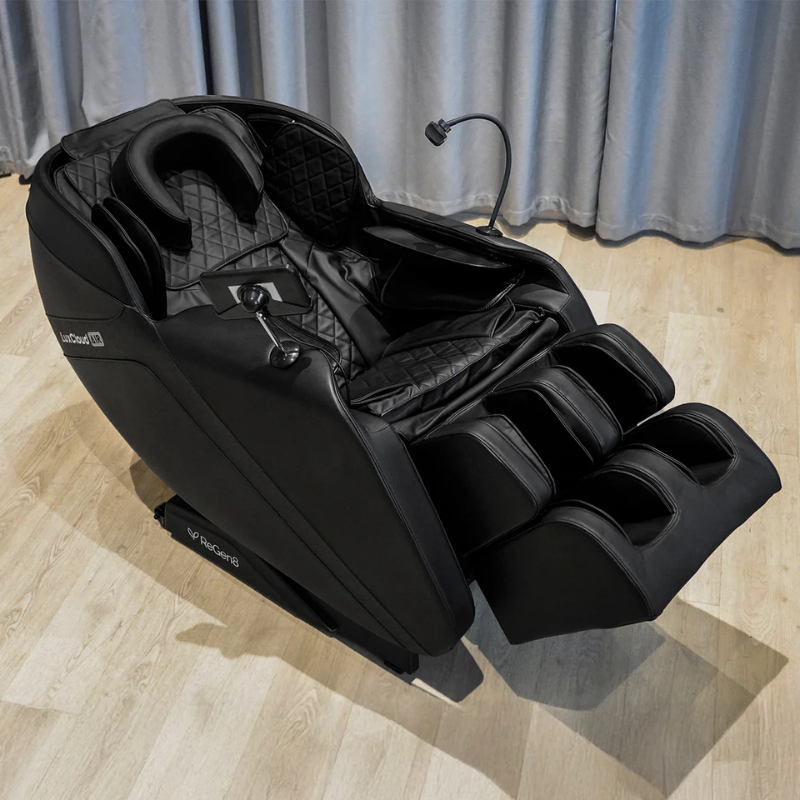 ReGen8 LuxCloud Air Massage Chair inside a studio