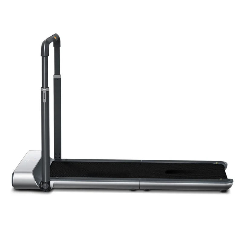 Side view of the WalkingPad R1 Pro 2-in-1 Foldable Treadmill with the rail