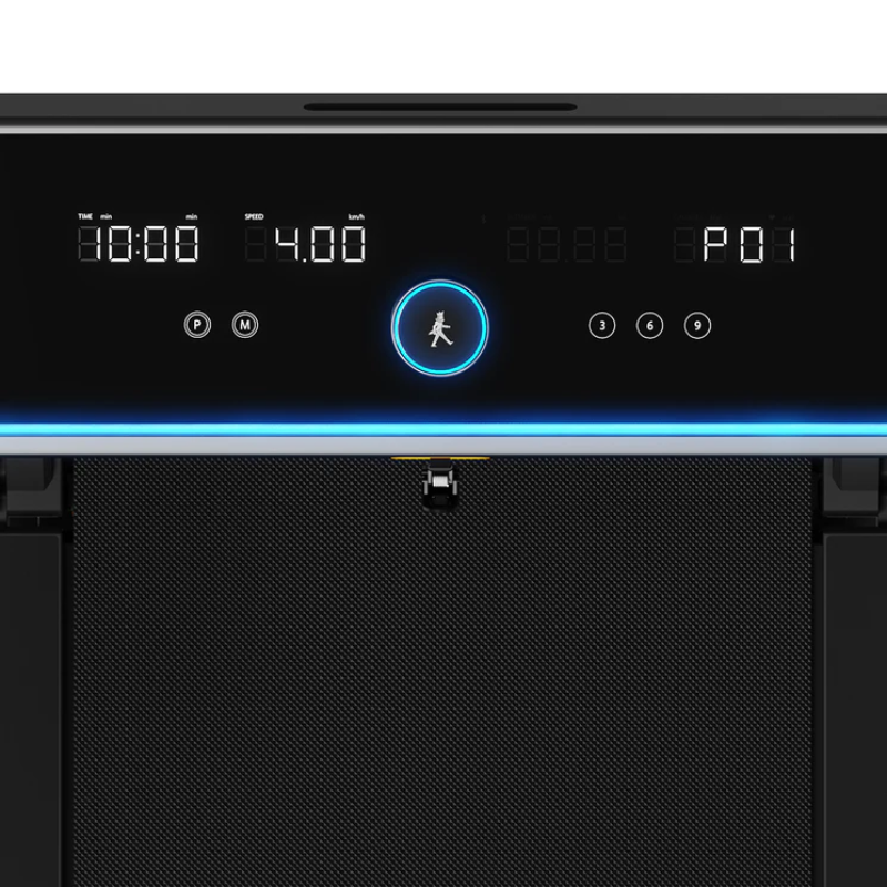 Close-up of the control panel on the WalkingPad X218 Foldable Treadmill
