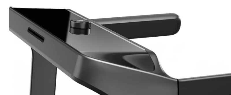 Close-up of the modern design console on WalkingPad X218 Double-Fold Treadmill