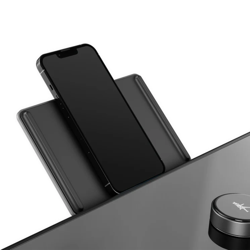 Close-up of the phone holder on WalkingPad X218 Foldable Treadmill