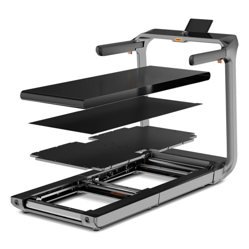 Layers of the deck and running belt on the WalkingPad X218 Foldable Treadmill