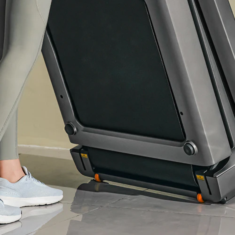 Close-up of the transport wheels on the WalkingPad X218 Foldable Treadmill