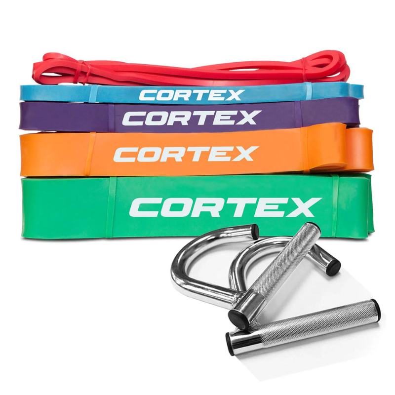 Cortex Resistance Bands Set of 5 & Handles Bundle | SAVE $70