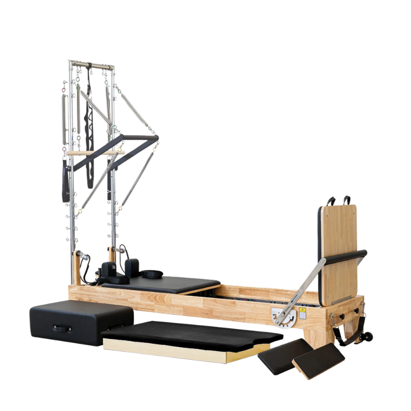 Main shot of Impact Fitness Pilates Reformer with Half Trapeze Tower