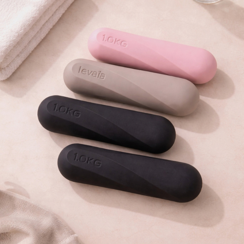 levaïa lifts - Handheld Pilates Weights in three different colours of Blush, Taupe and Noir