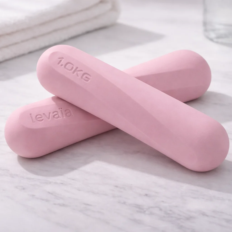 Main image of levaïa lifts - Handheld Pilates Weights Pair in Blush