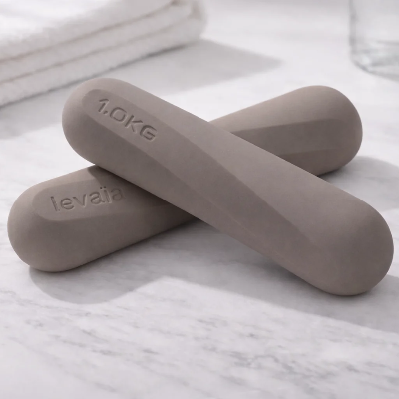 Main image of levaïa lifts - Handheld Pilates Weights Pair in Taupe