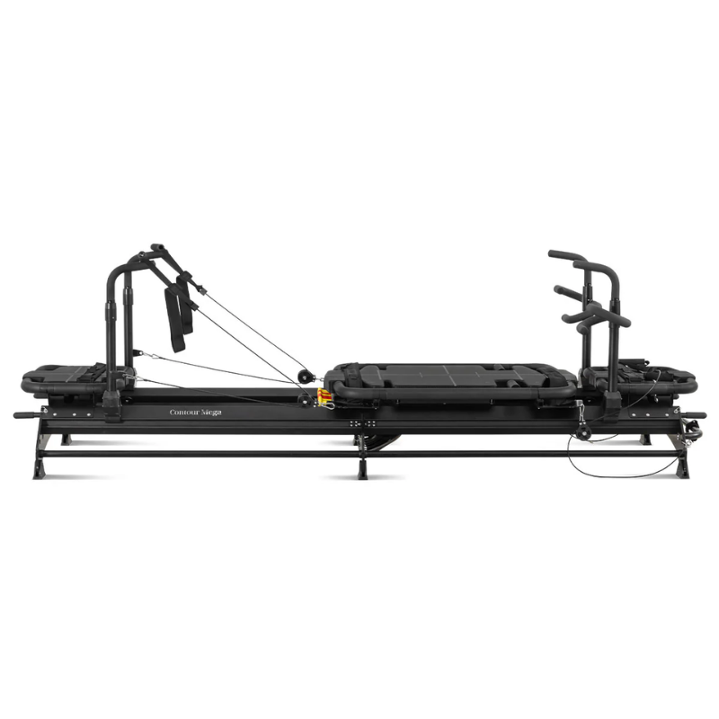Side view of the Lifespan Fitness Contour Lagree-Style Mega Reformer