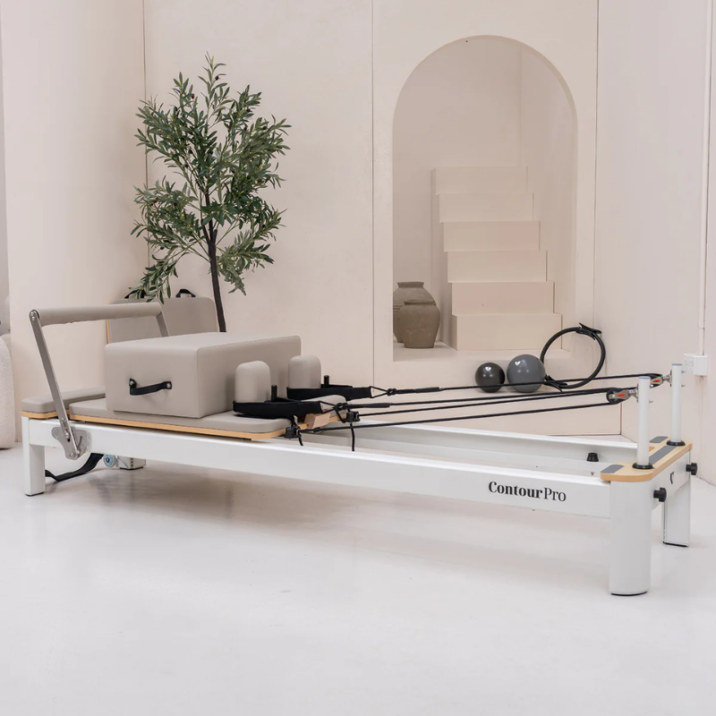 Lifespan Fitness Contour Pro Aluminium Pilates Machine in Hepburn inside a minimalist studio