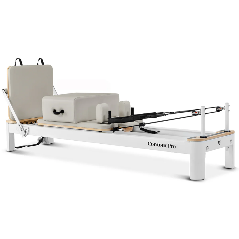 Main shot of the Lifespan Fitness Contour Pro Aluminium Pilates Reformer Machine in Hepburn colour