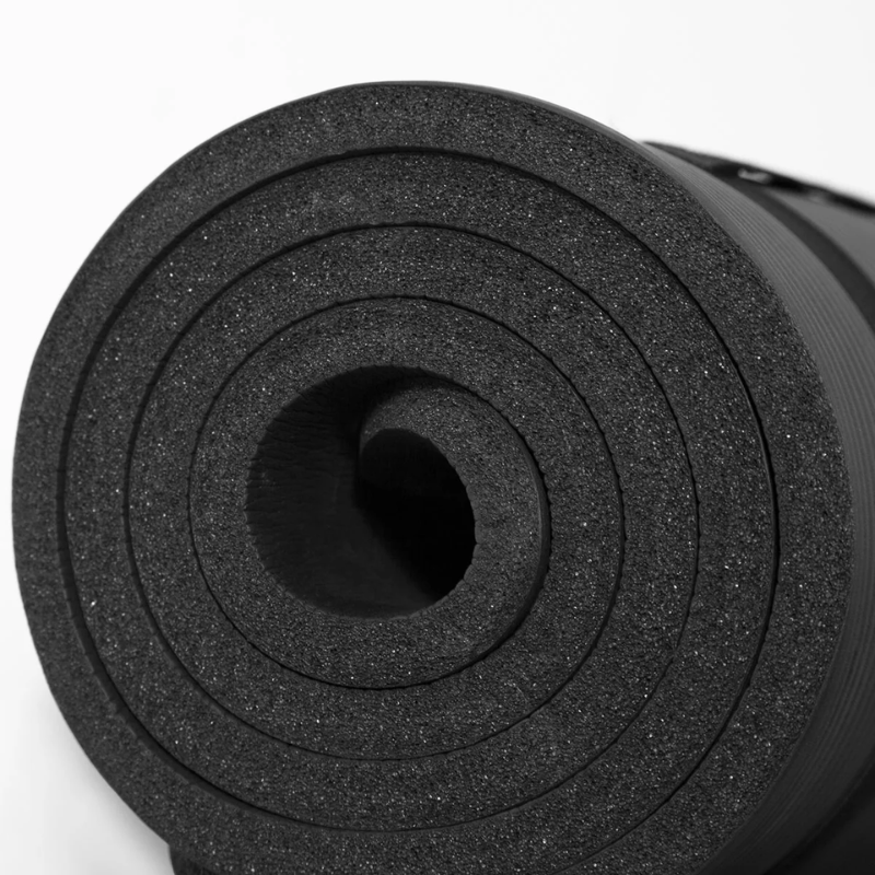 Close-up view of the Lifespan Fitness Yoga & Pilates Exercise Mat rolled-up