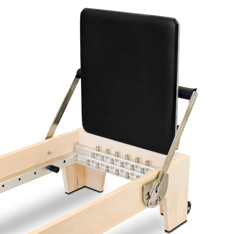 Reeplex Pilates Reformer Pro Maple Wood with Half Trapeze Tower