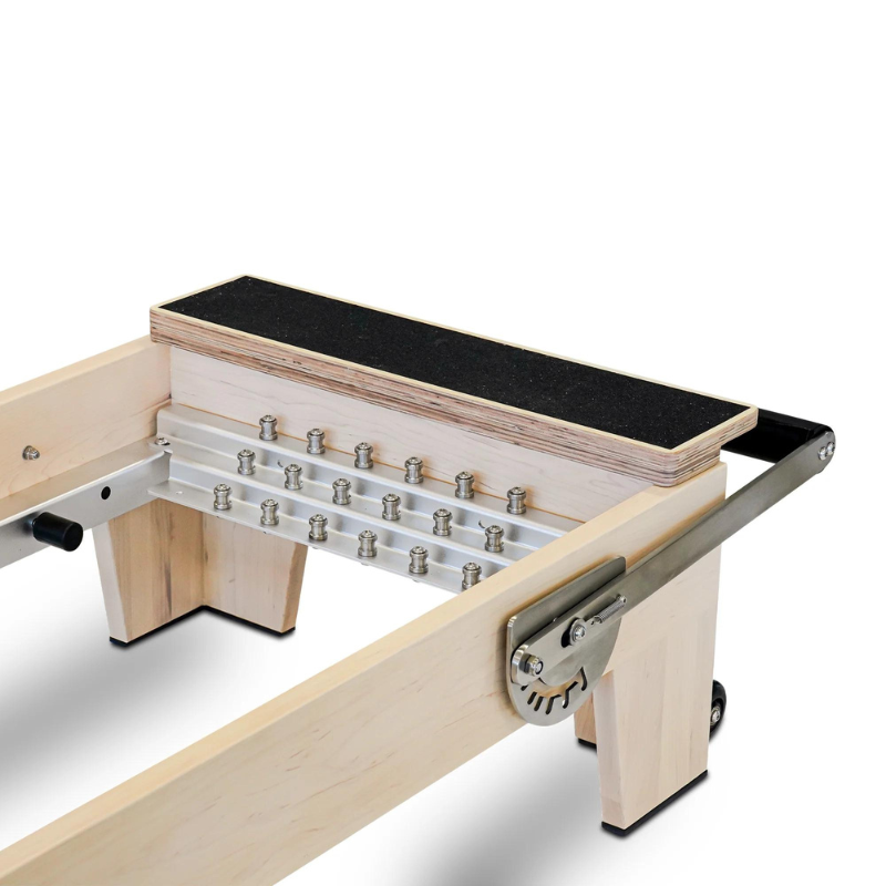 Reeplex Pilates Reformer Pro Maple Wood Studio Series Accessory Close-up