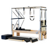 Full view of the Reeplex Pilates Reformer Pro Maple Wood with Full Trapeze Frame