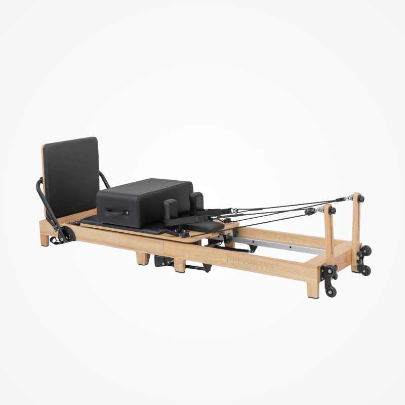 Main photo of the Reformys Cloud Folding Pilates Reformer Machine in Black