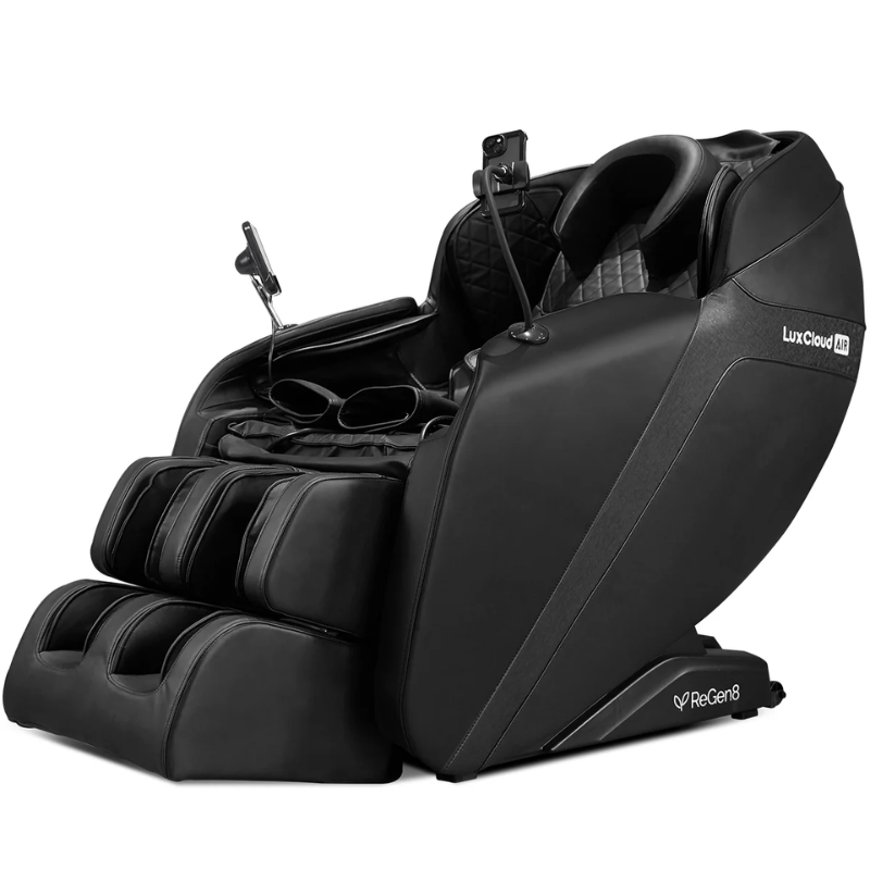 Main image of the ReGen8 LuxCloud Air Zero Gravity Heated Massage Chair in Black colour
