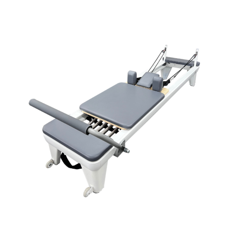 Volt V9 Studio Pilates Reformer in top side three-quarter angle