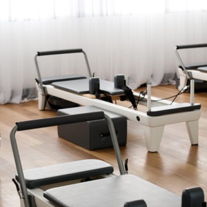 Volt V9 Studio Pilates Reformers in a studio