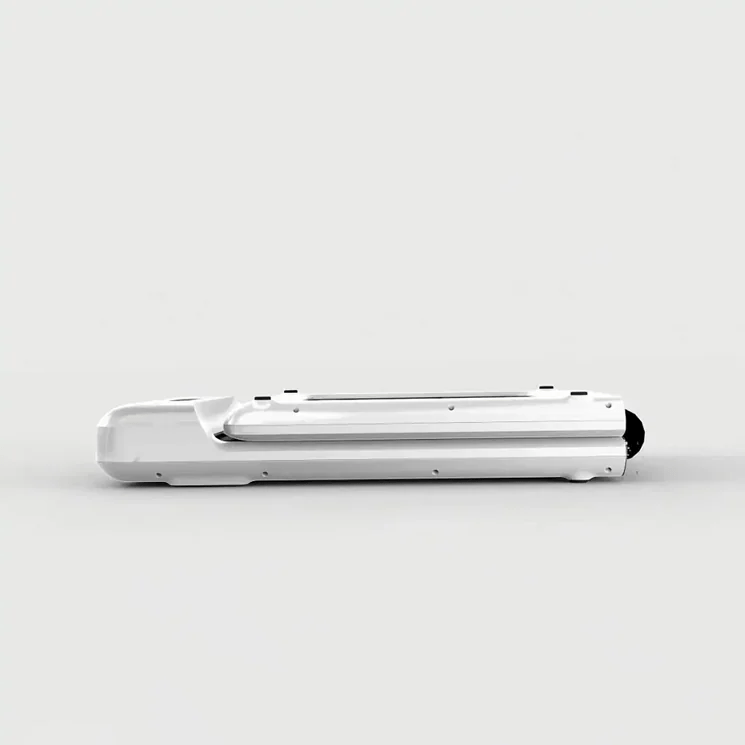 GIF animation of the WalkingPad C2 Compact Folding Treadmill in White unfolding