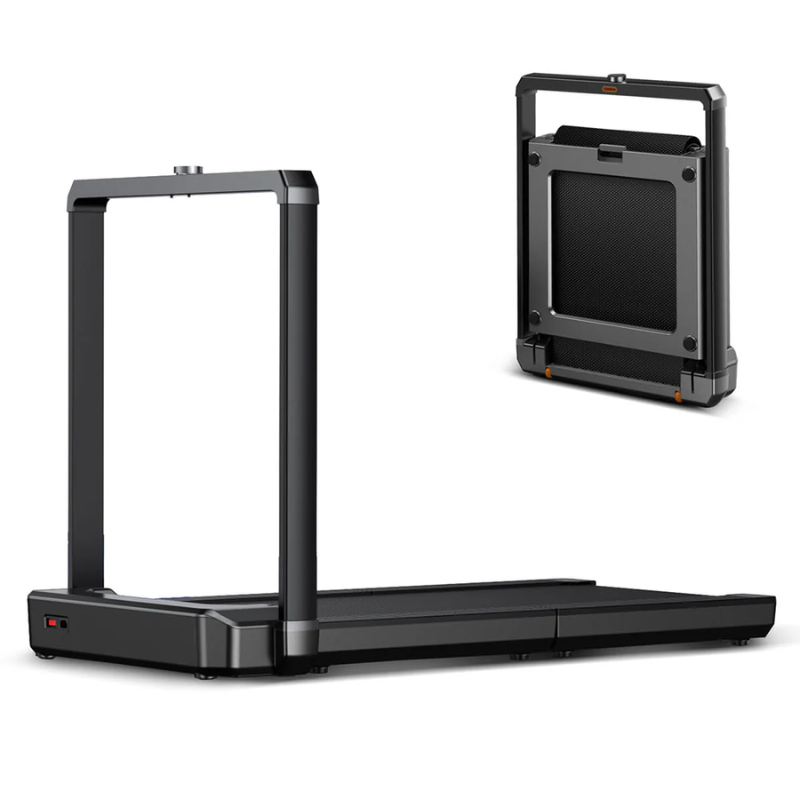 Main photo of the WalkingPad MX16 Double-Fold Treadmill showing when it's folded and unfolded