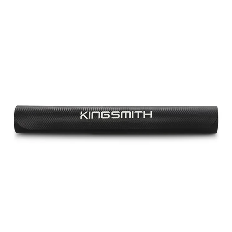 WalkingPad Treadmill Mat in Large size with KingSmith logo in rolled-up position and front view