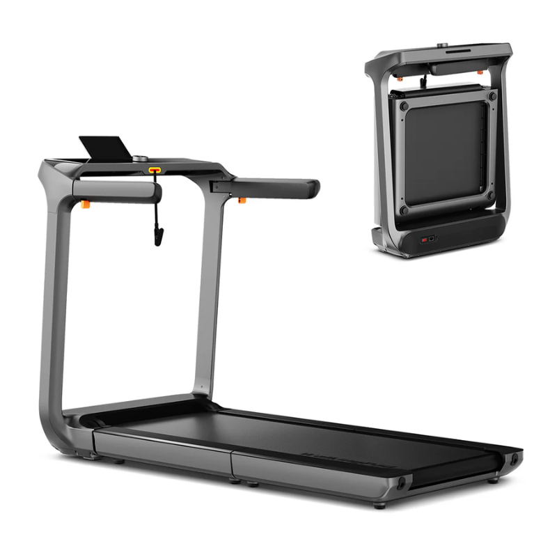 Main photo of the WalkingPad X218 Foldable Treadmill showing when it's folded and unfolded